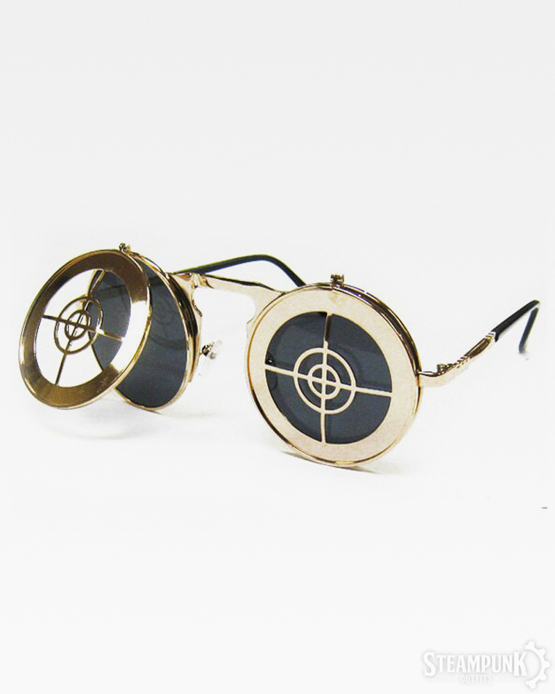 Hochklappbare Steampunk Sonnenbrille