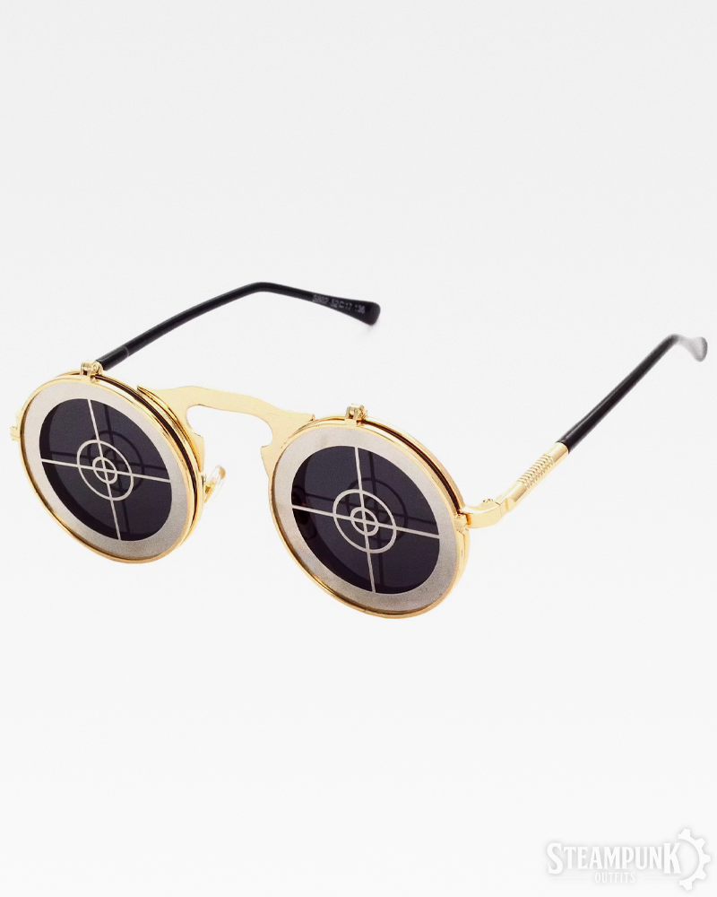 Hochklappbare Steampunk Sonnenbrille