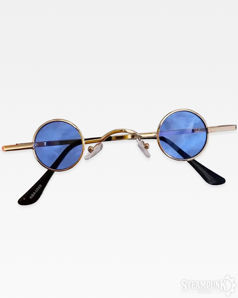 Kleine runde Steampunk Sonnenbrille
