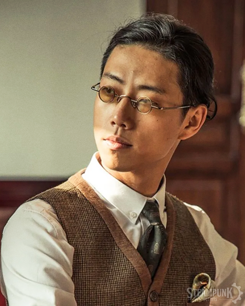 Kleine runde Steampunk Sonnenbrille