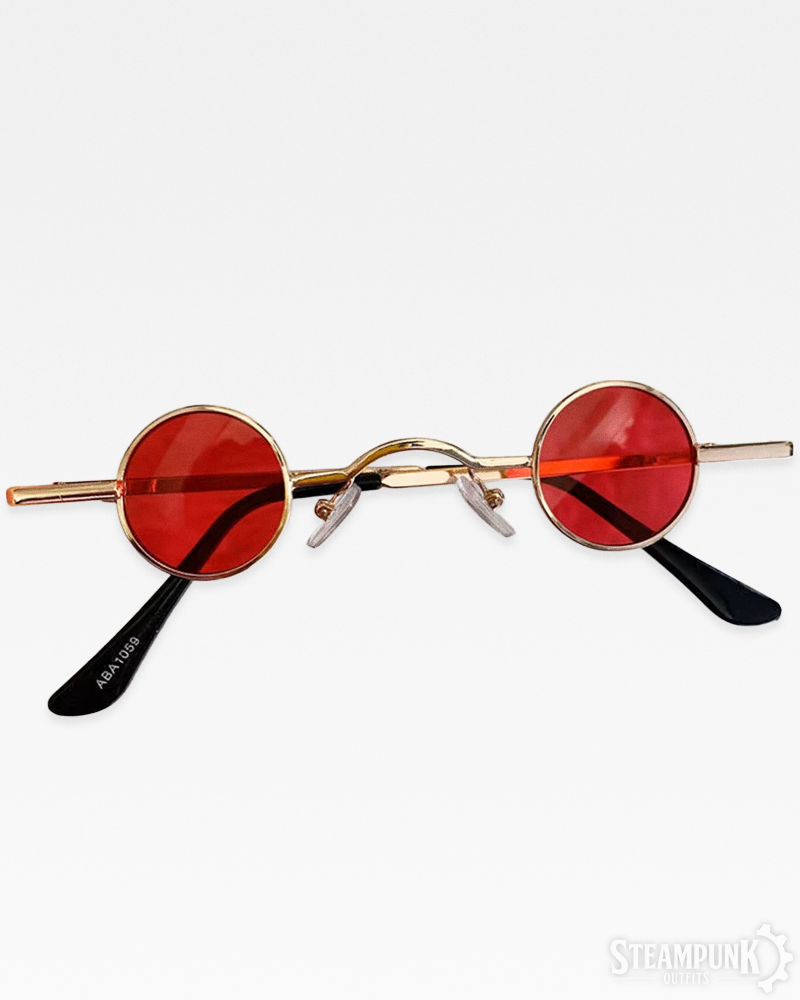 Kleine runde Steampunk Sonnenbrille