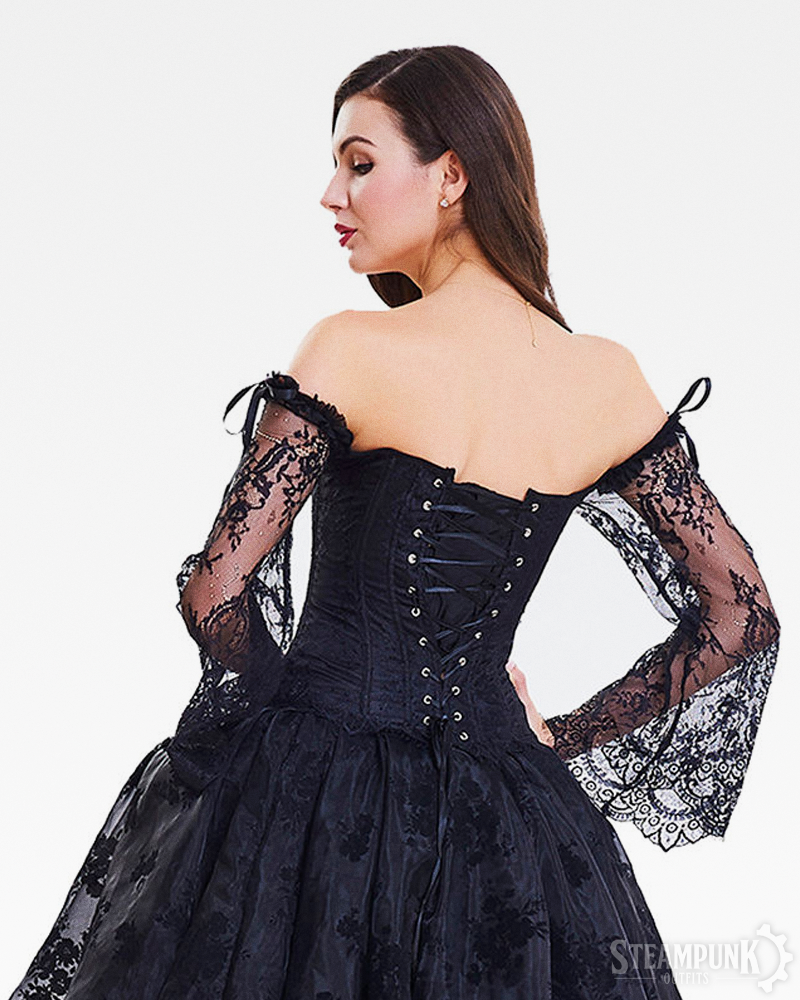 Langarm Steampunk Corsage