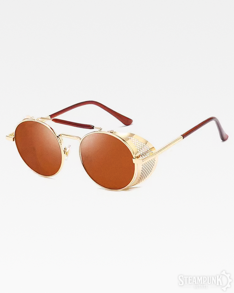 Runde Steampunk Sonnenbrille