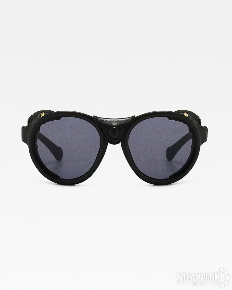 Sonnenbrille mit Leder-Seitenschutz