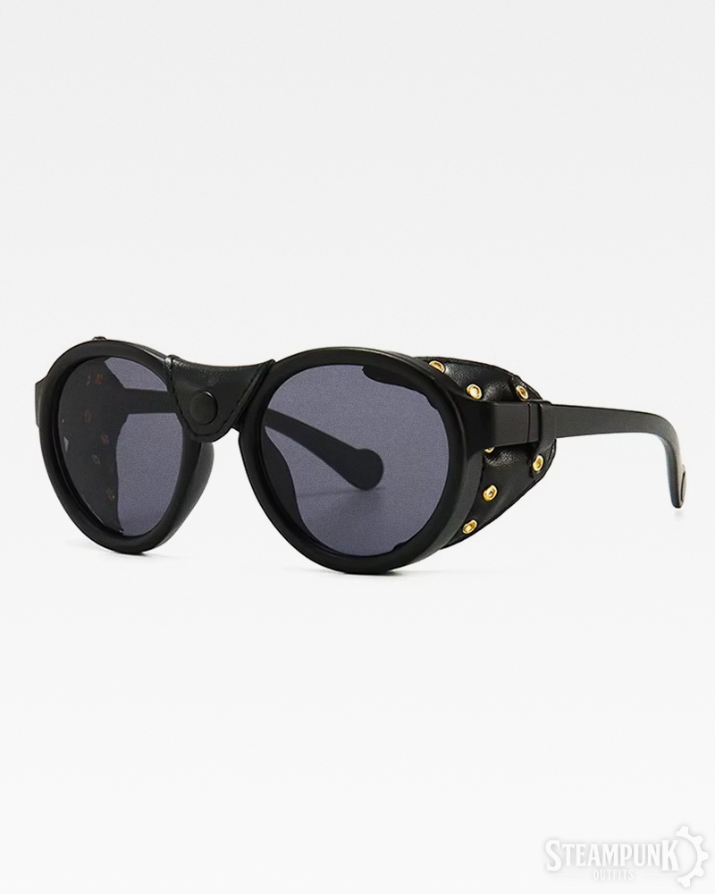 Sonnenbrille mit Leder-Seitenschutz