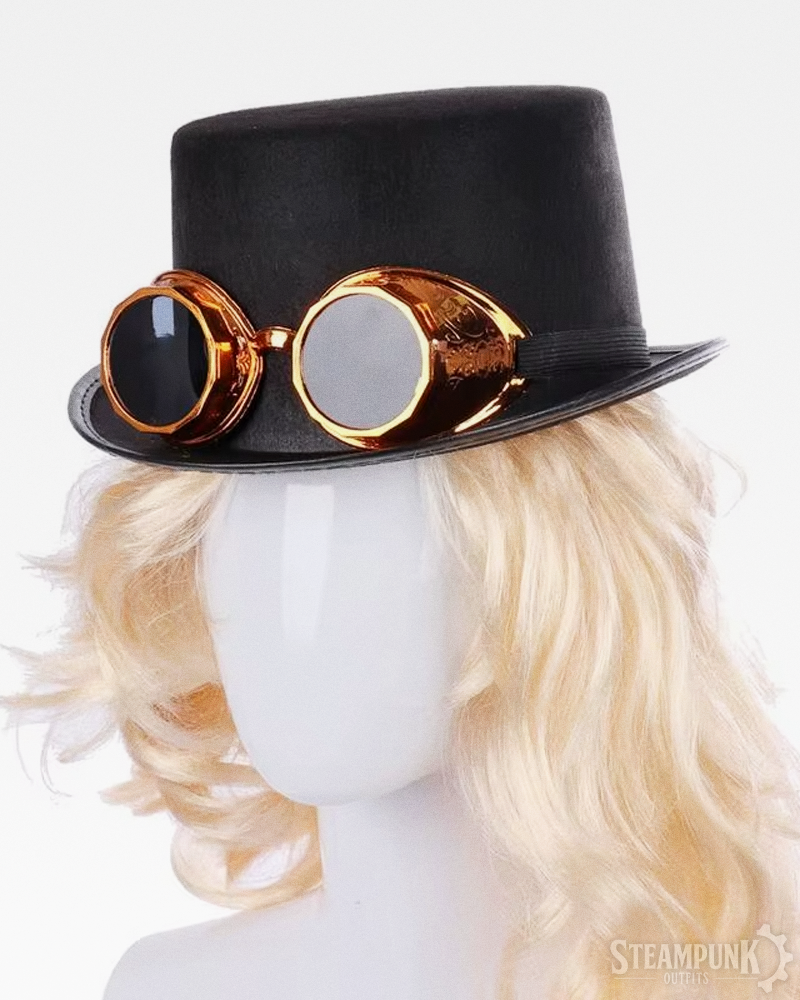 Steampunk Hut mit Brille