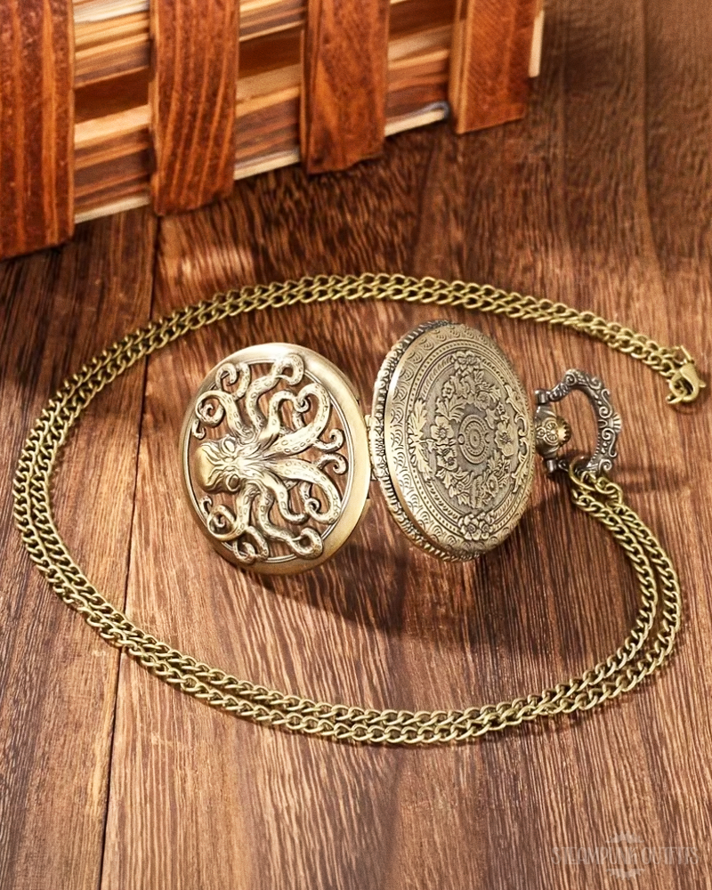 Steampunk Kraken Taschenuhr
