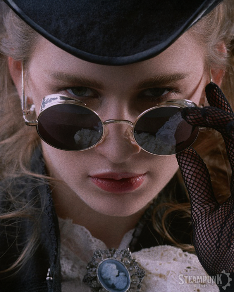 Steampunk Kreis Sonnenbrille