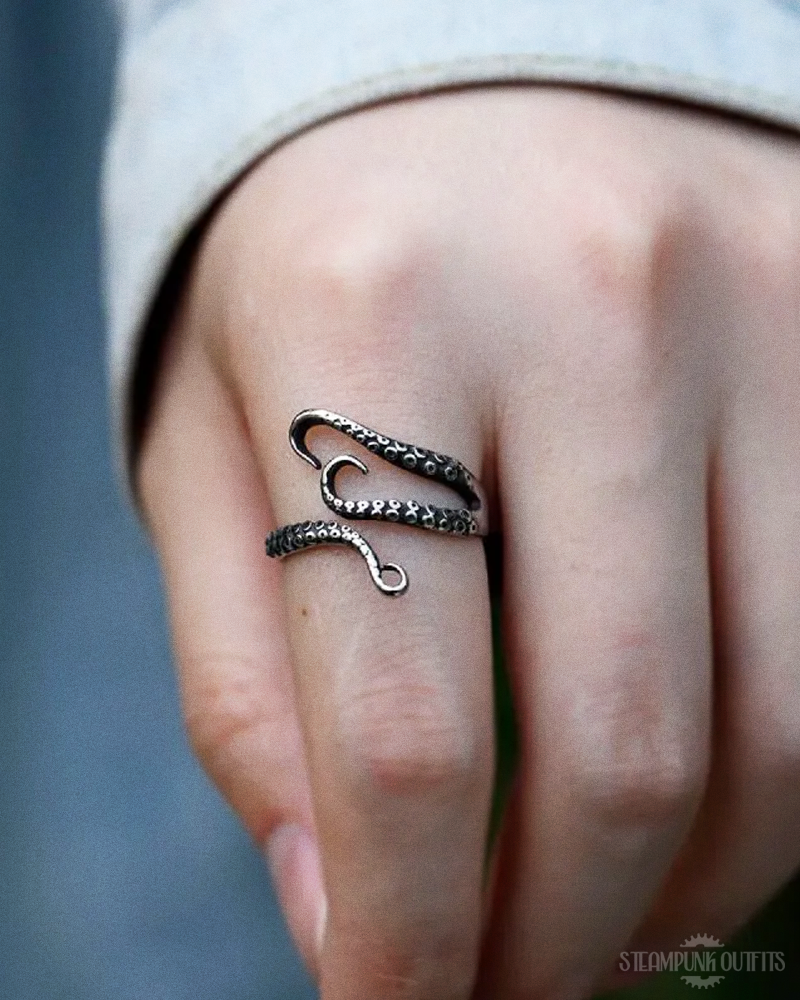 Steampunk Tentakel Ring