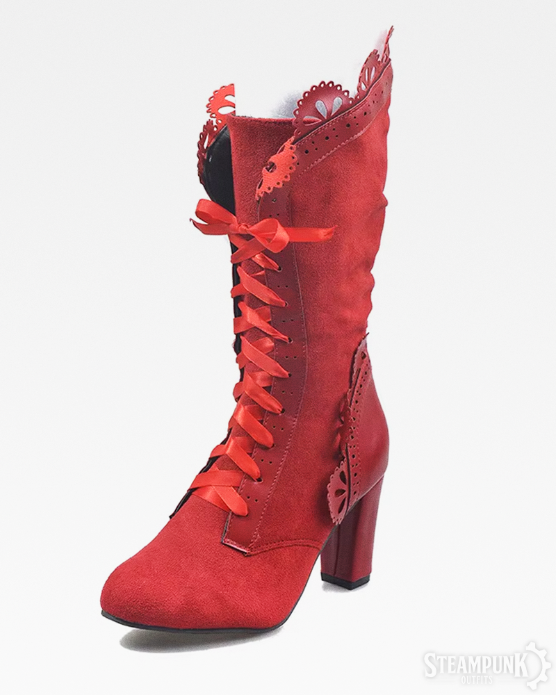 Viktorianische Steampunk Stiefel