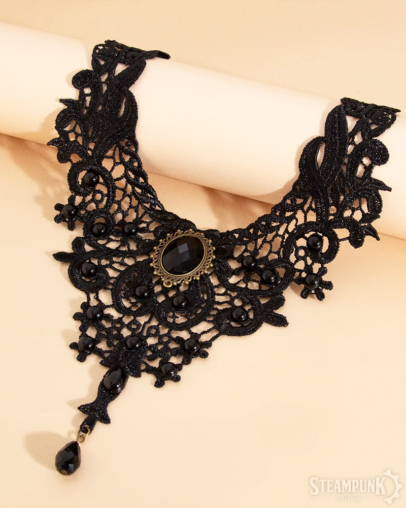 Viktorianischer Spitzen Choker