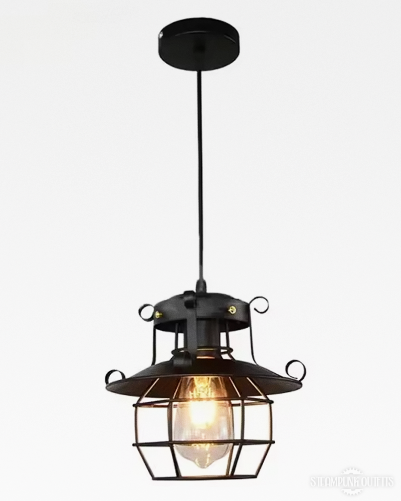 Vintage Steampunk Hängelampe Industrial