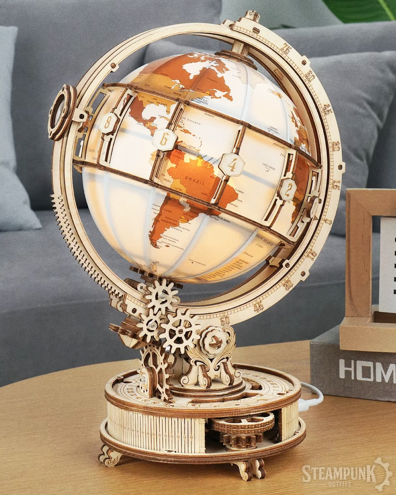3D Puzzle Globus Holz