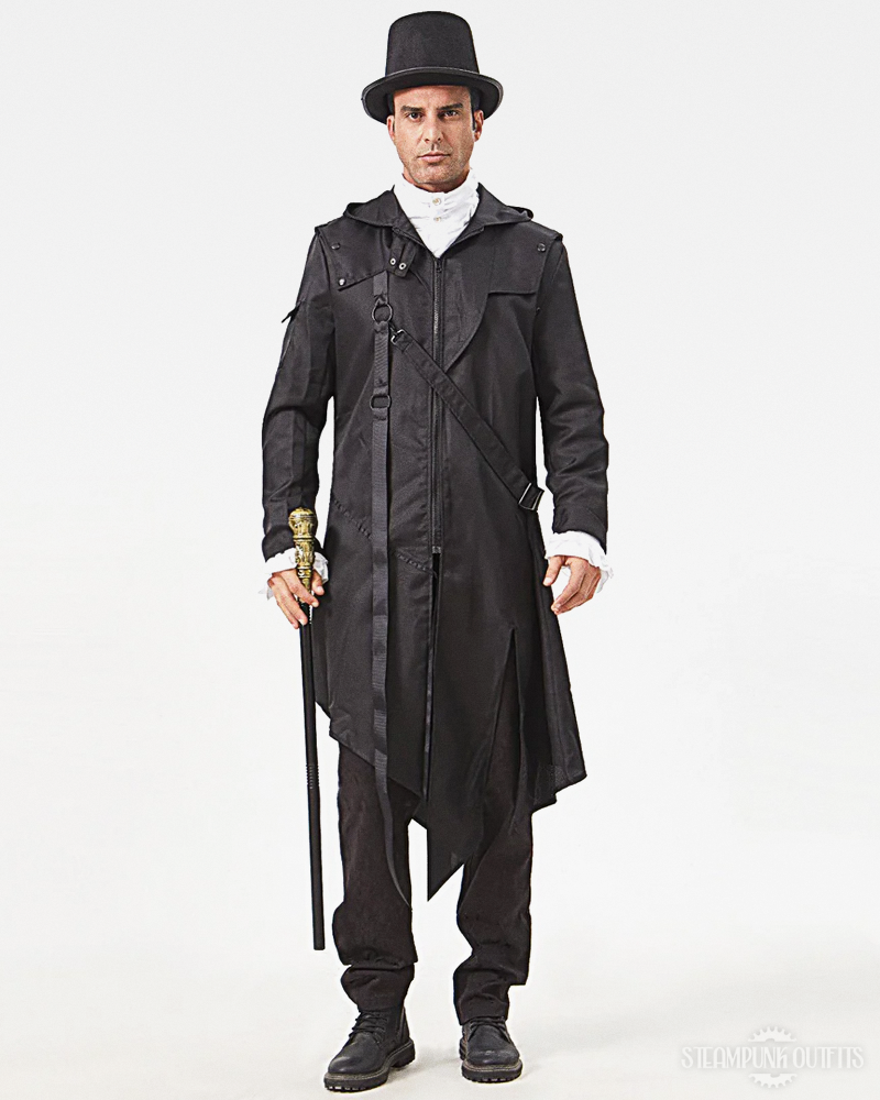 Asymmetrischer Steampunk Mantel