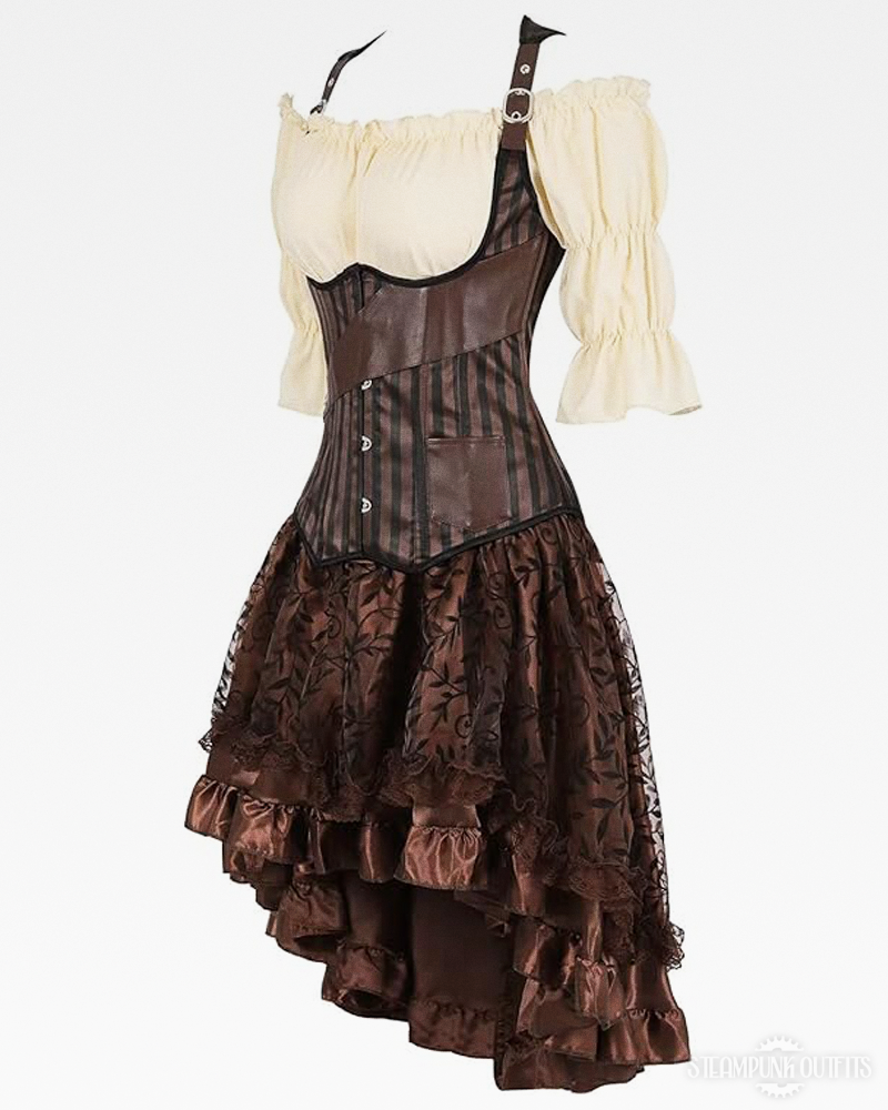 Damen Steampunk Kostüm