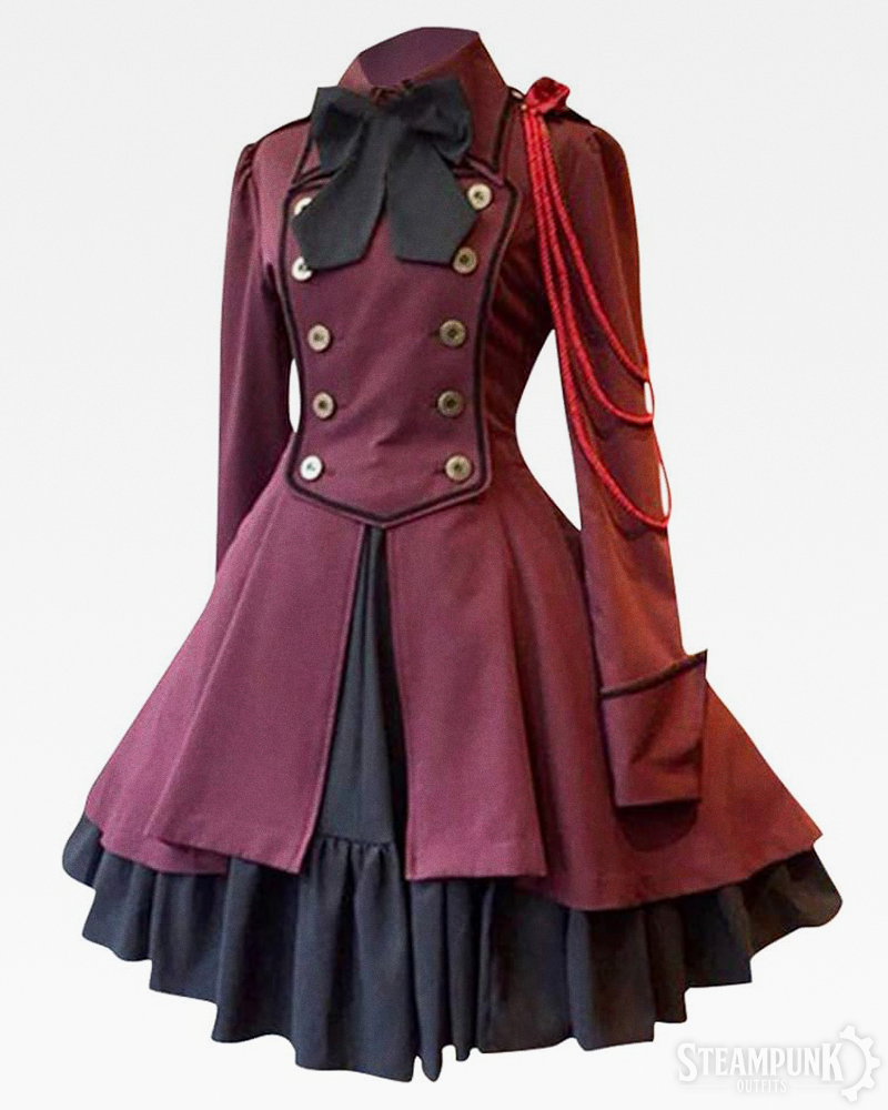 Elegantes Steampunk Kleid