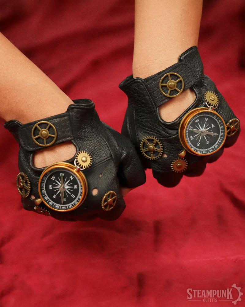 Fingerlose Steampunk Handschuhe