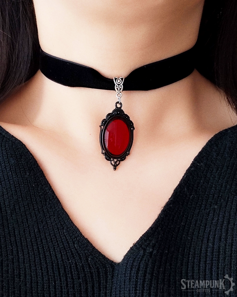 Gothic Samt Choker
