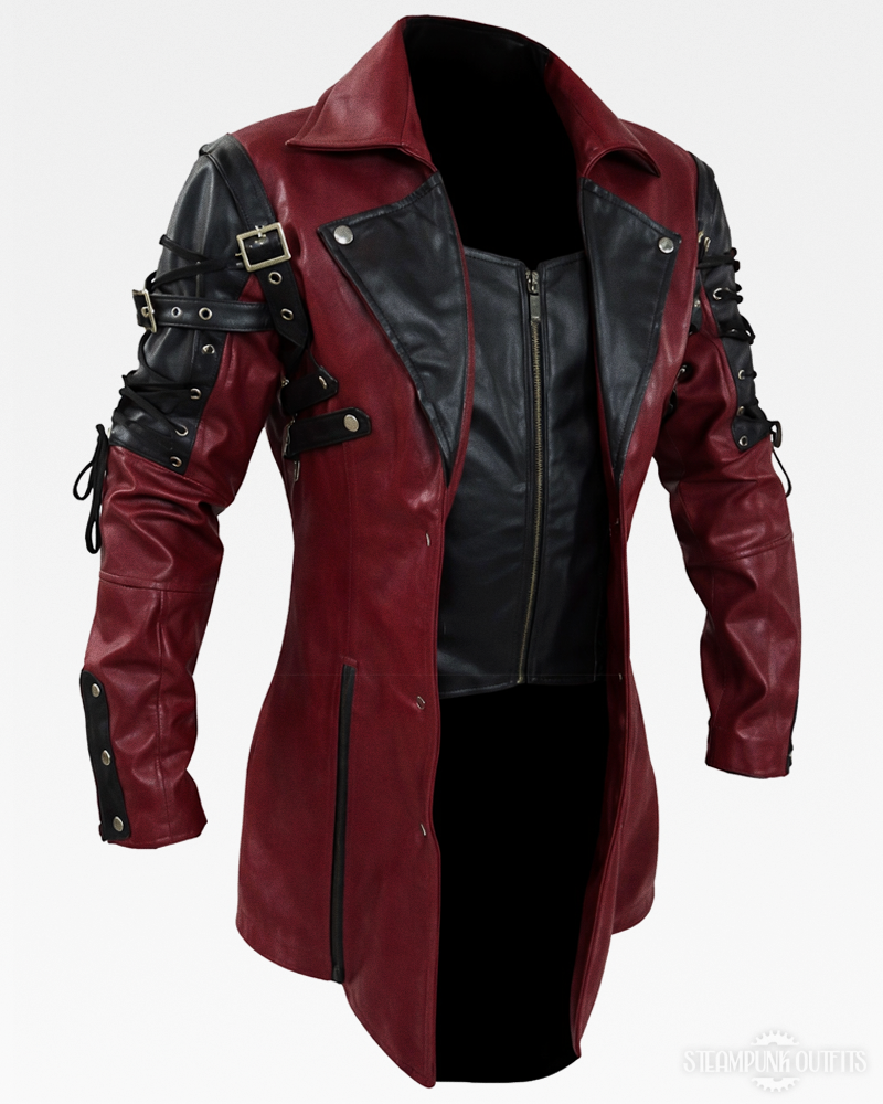 Gothic Steampunk Lederjacke