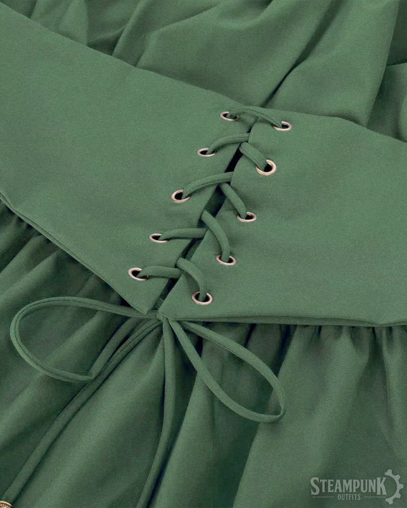 Grünes Steampunk Kleid