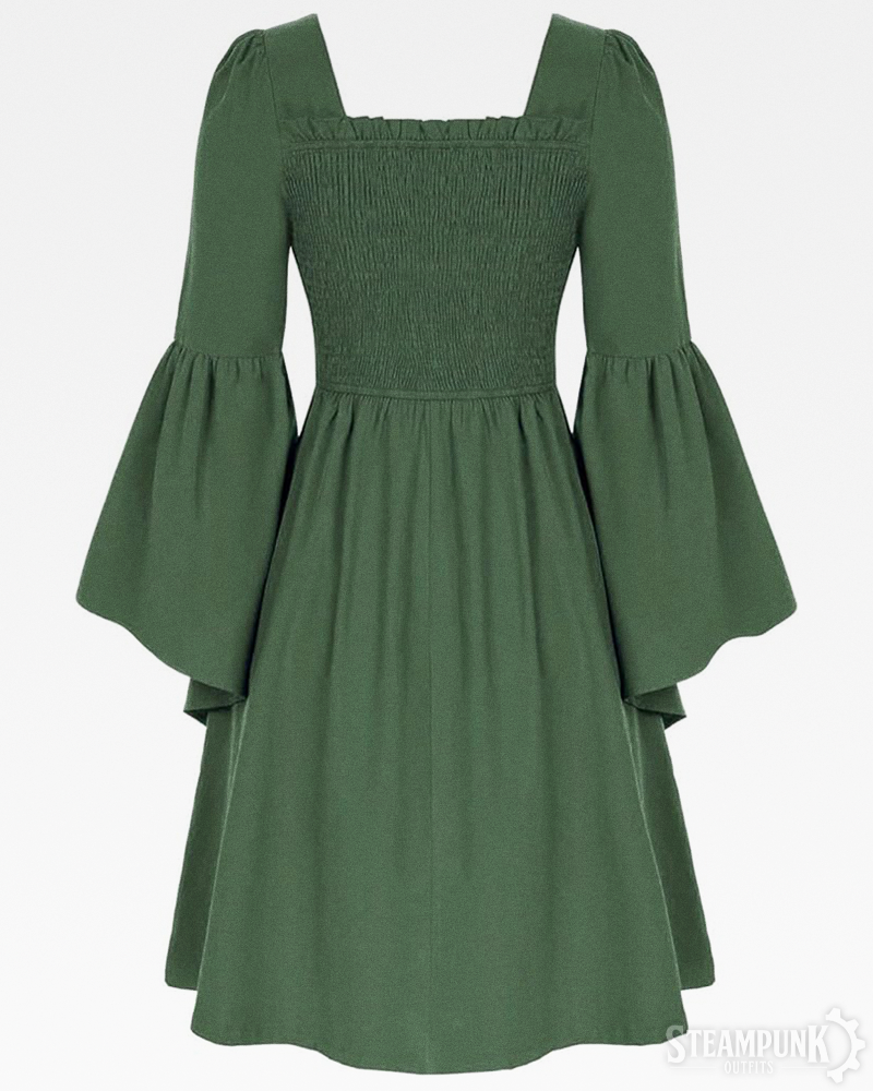 Grünes Steampunk Kleid