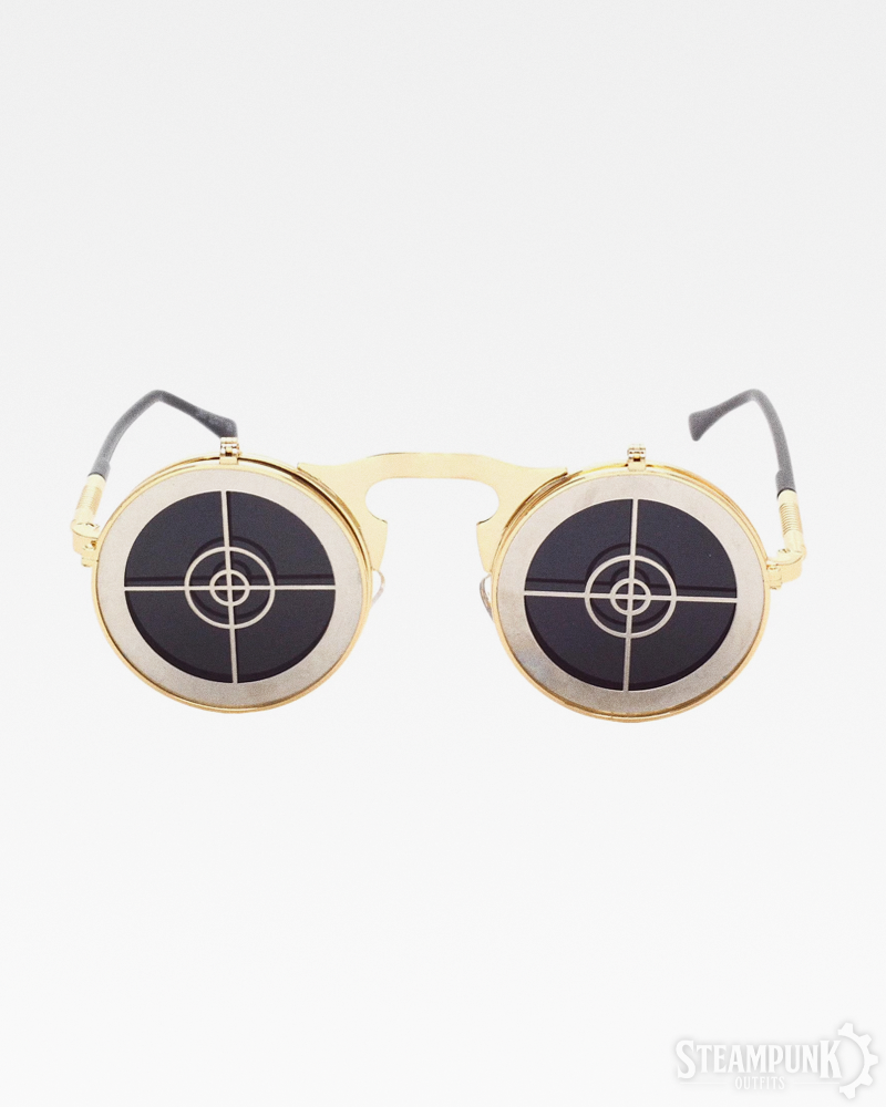 Hochklappbare Steampunk Sonnenbrille