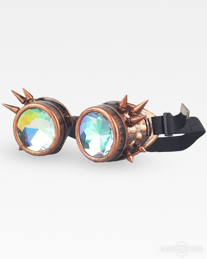 Kaleidoskop Goggles mit Spikes