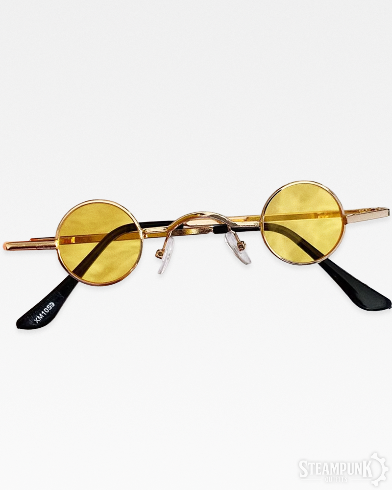 Kleine runde Steampunk Sonnenbrille