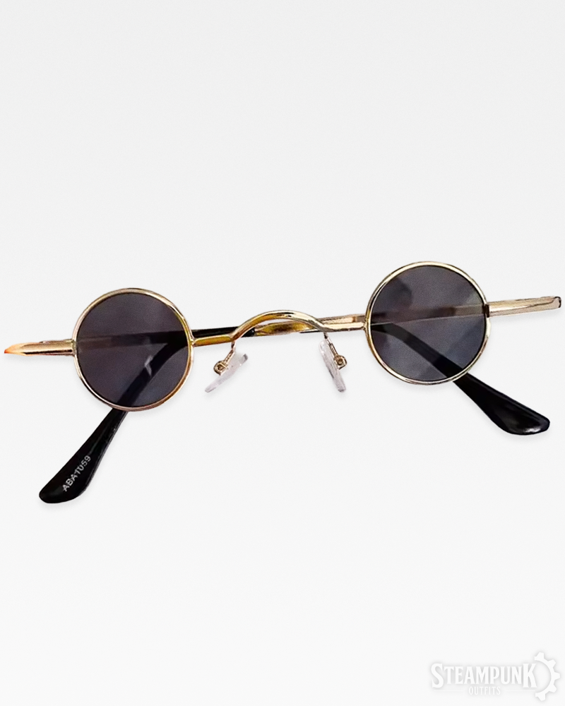 Kleine runde Steampunk Sonnenbrille
