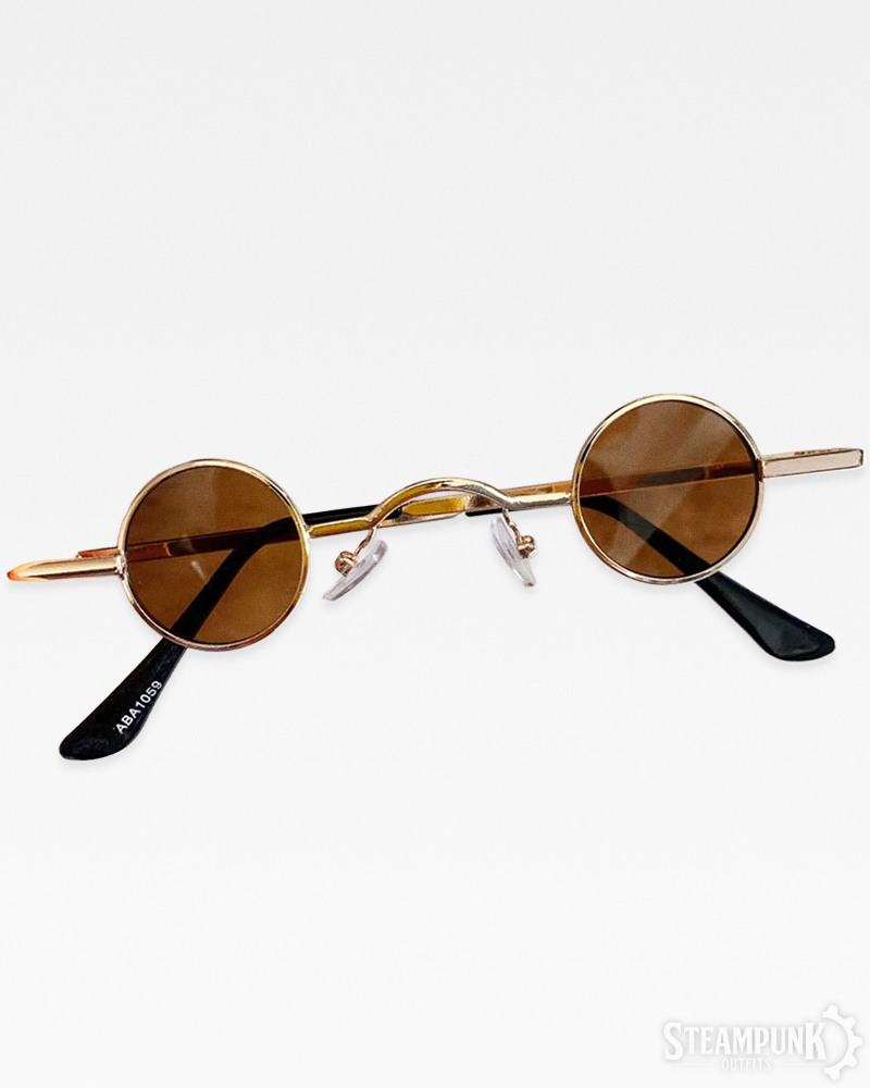 Kleine runde Steampunk Sonnenbrille
