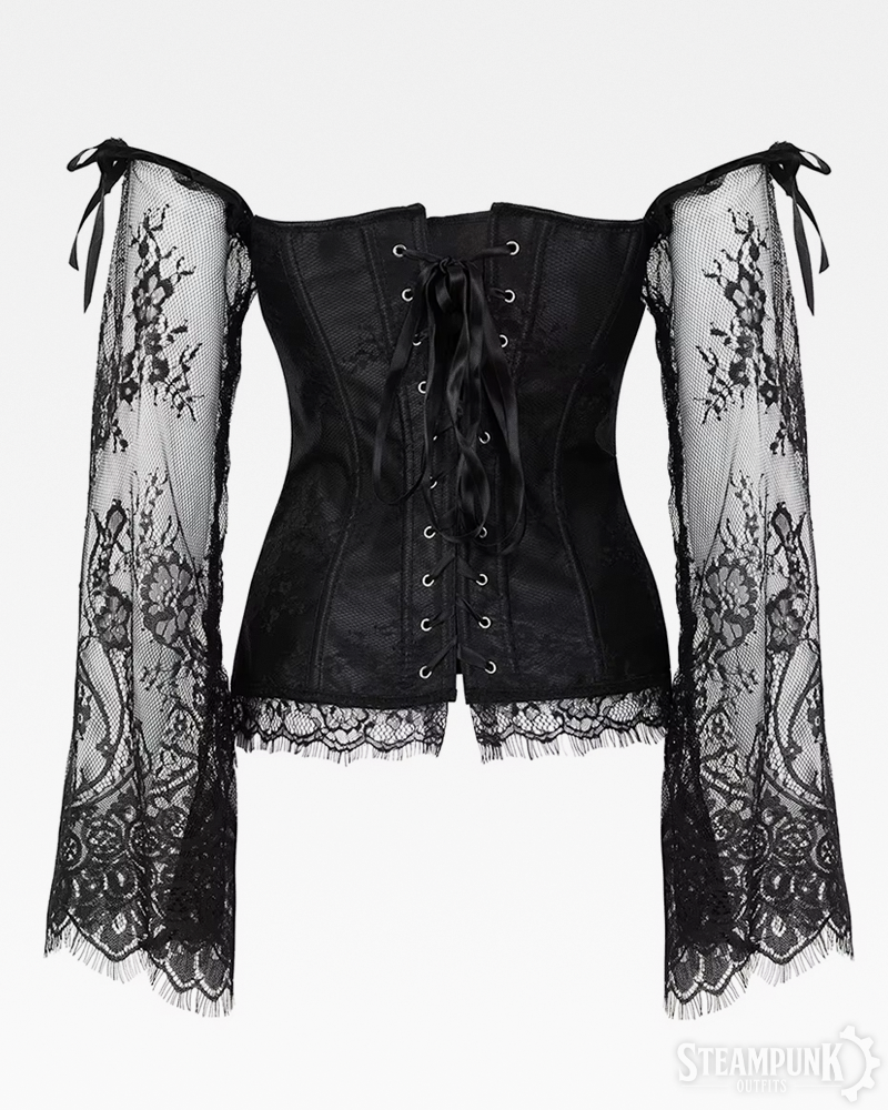 Langarm Steampunk Corsage