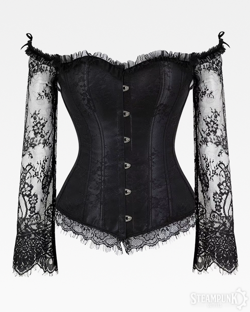 Langarm Steampunk Corsage