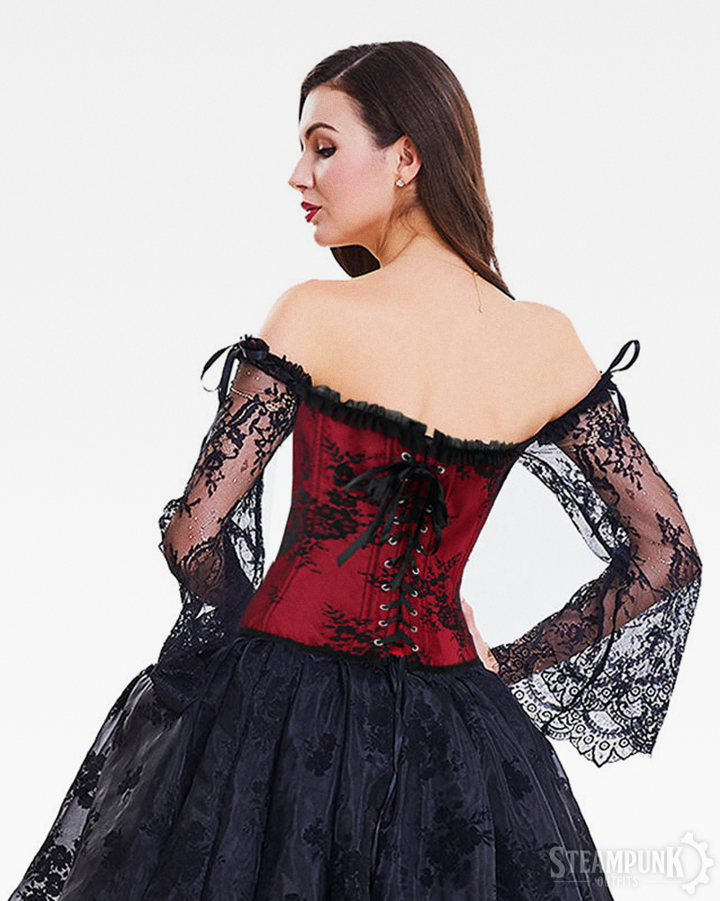 Langarm Steampunk Corsage