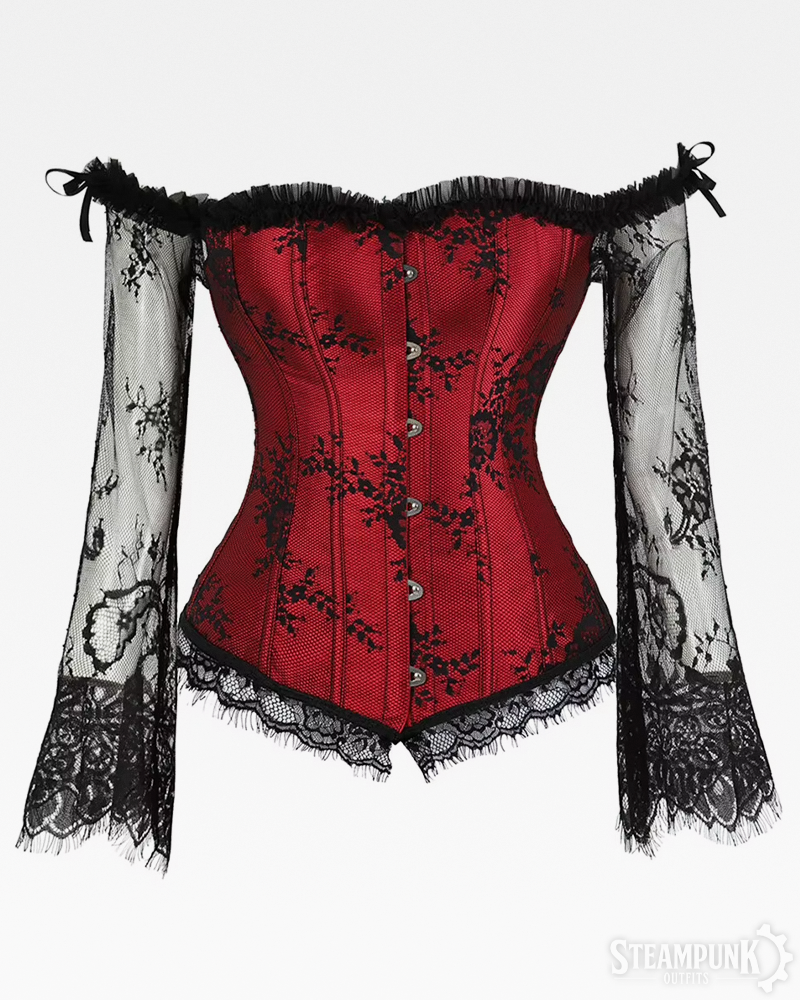 Langarm Steampunk Corsage