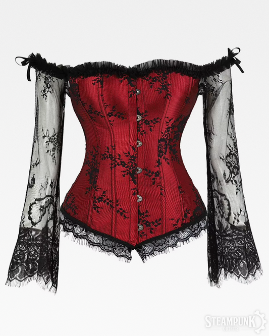 Langarm Steampunk Corsage