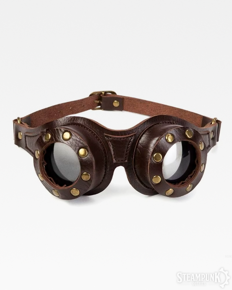 Leder Steampunk Goggles