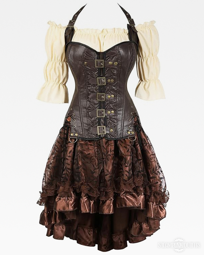 Mittelalter Steampunk Kostüm
