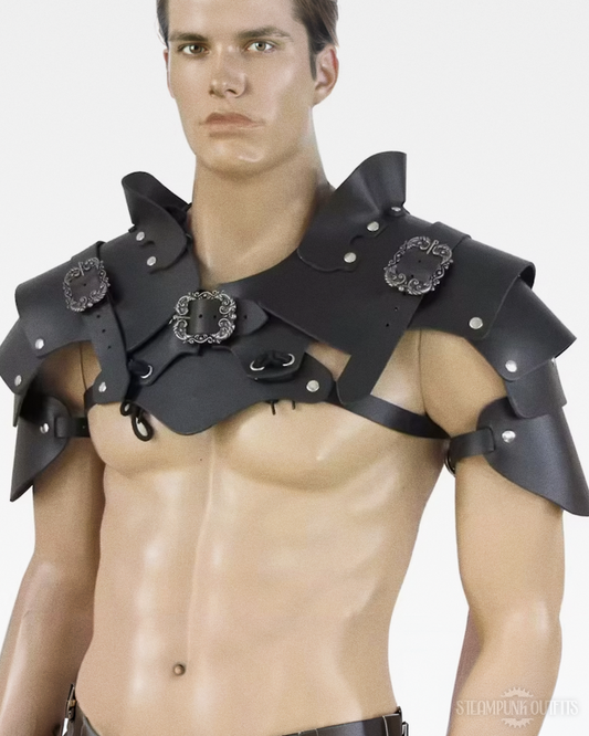 Mittelalterliche Schulter Rüstung Leder