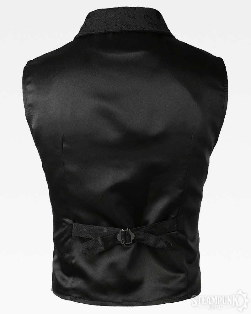Schwarze Steampunk Weste