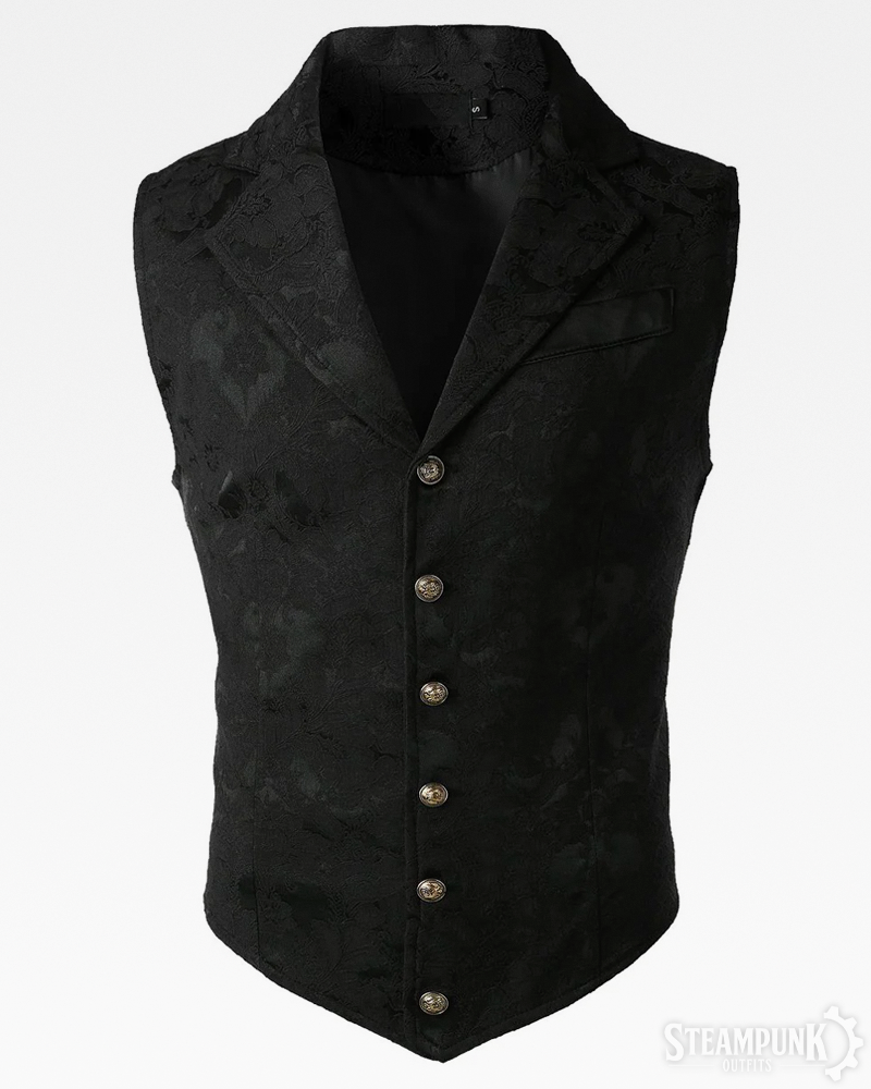 Schwarze Steampunk Weste