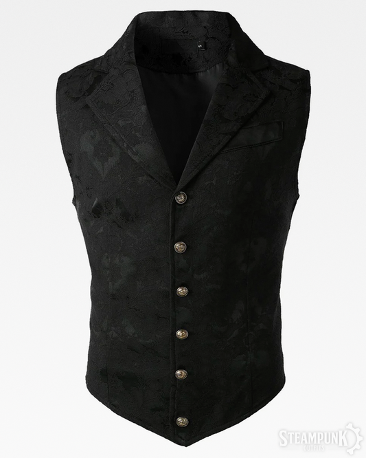 Schwarze Steampunk Weste