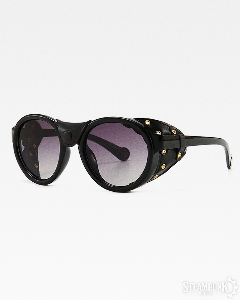 Sonnenbrille mit Leder-Seitenschutz