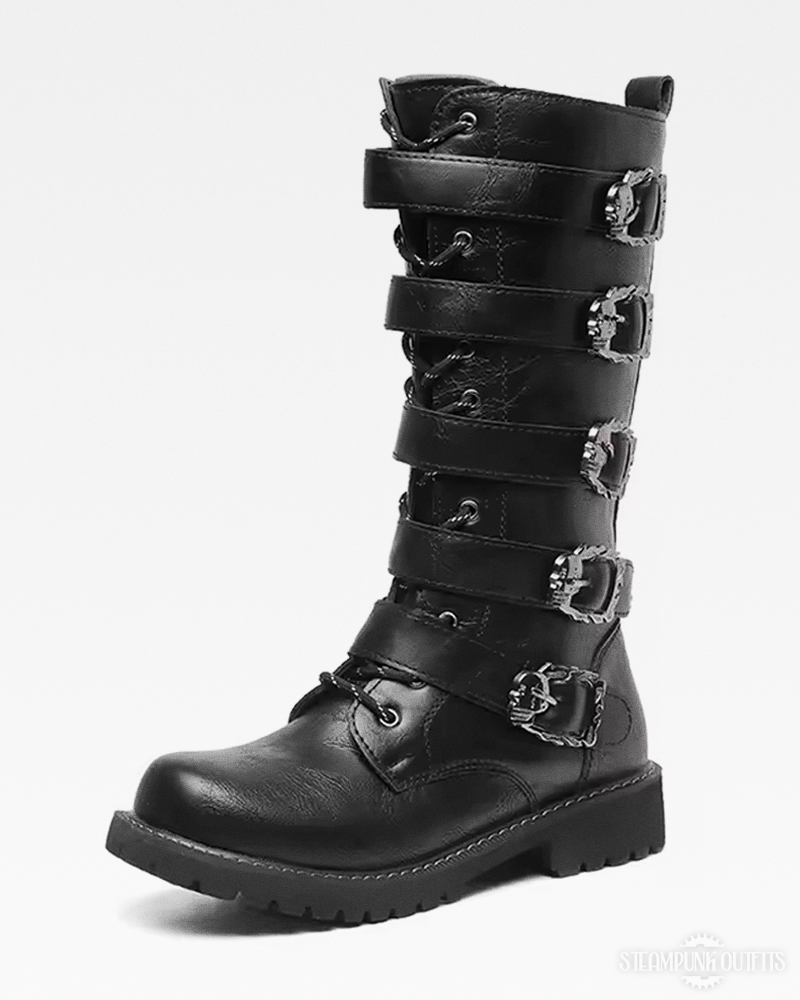 Steampunk Bikerstiefel