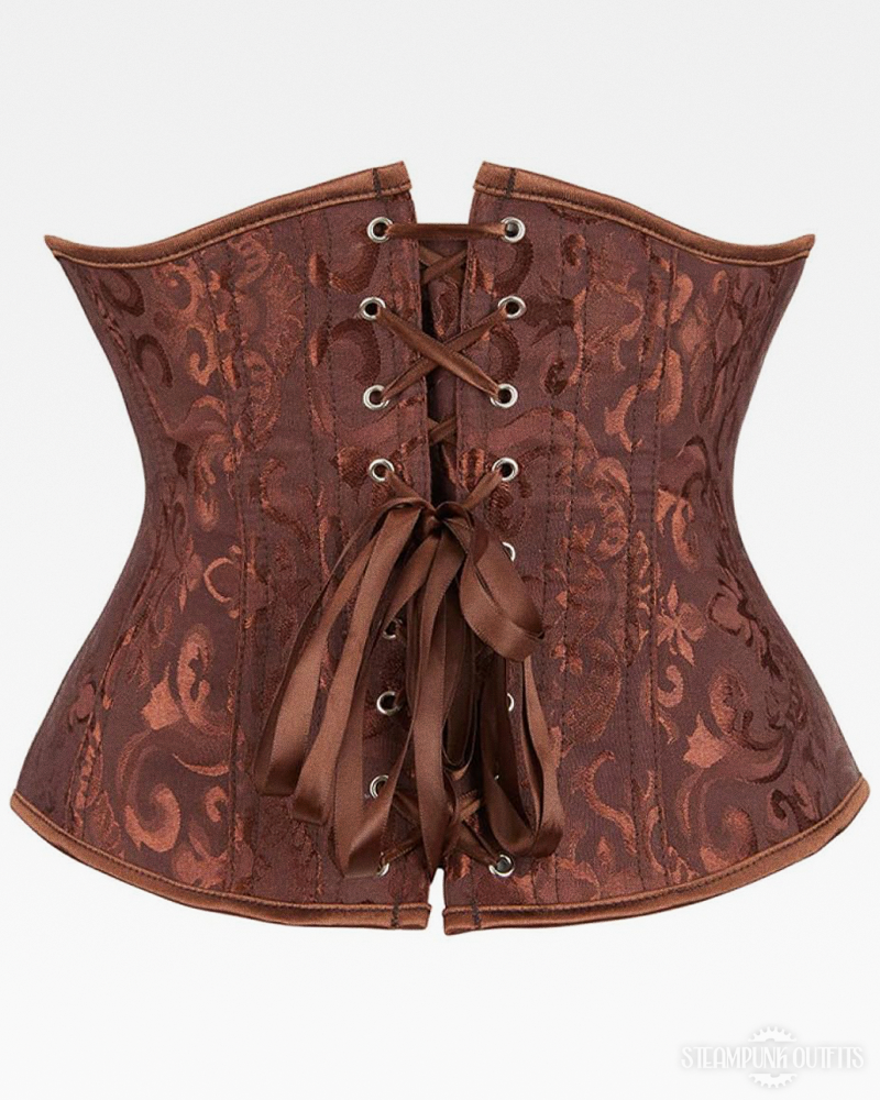 Steampunk Brokat Korsett