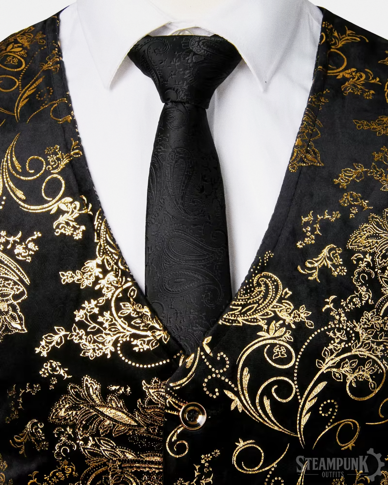 Steampunk Brokat Weste