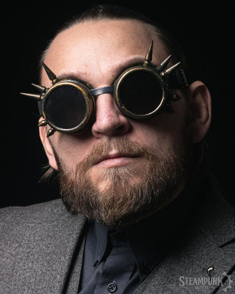 Steampunk Goggles mit Spikes