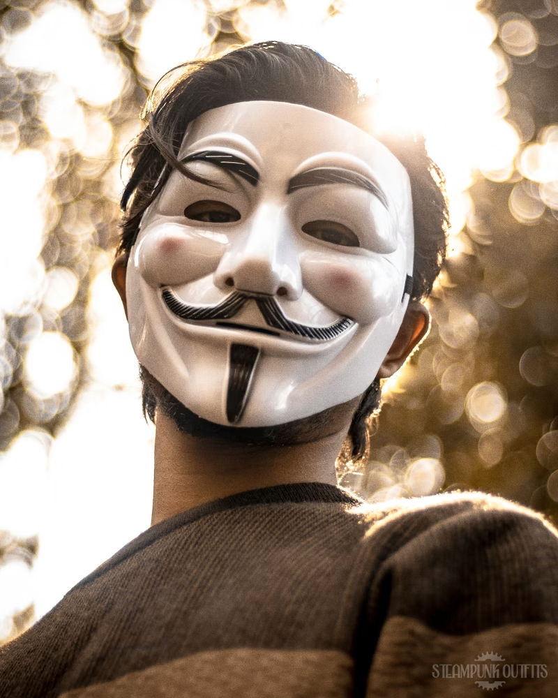 Steampunk Guy Fawkes Maske