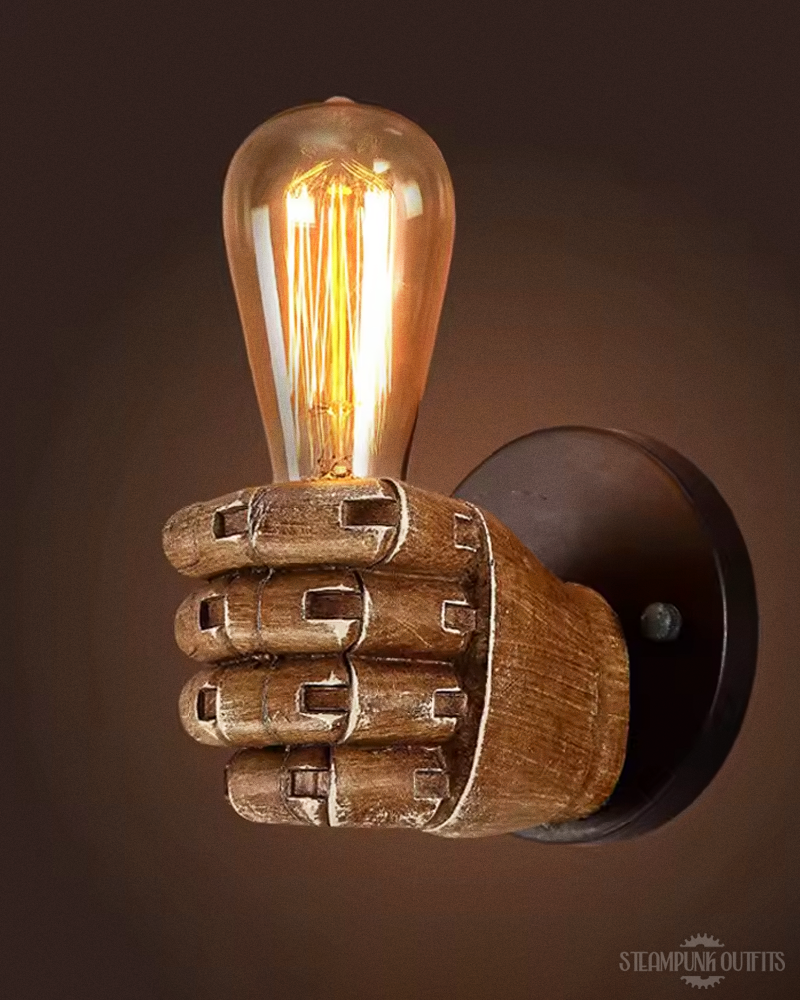 Steampunk Hand Wandleuchte
