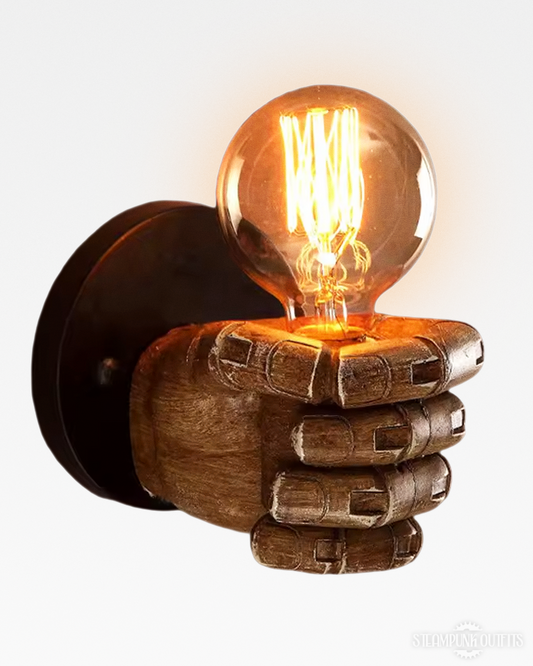 Steampunk Hand Wandleuchte