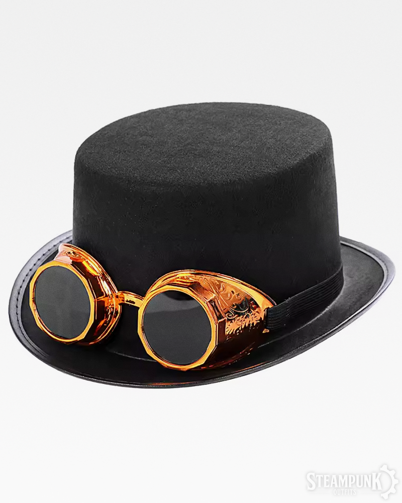 Steampunk Hut mit Brille